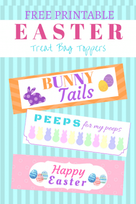 3 Free Easter Treat Bag Toppers Printable